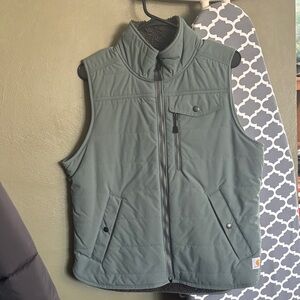 Women’s Green Quilted Vest